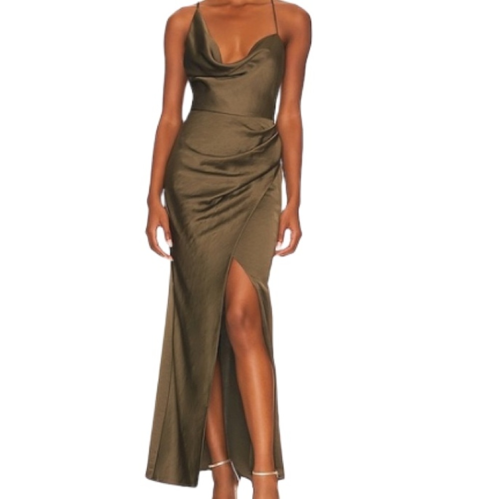 NWT Significant Other Olive Green Aria Dress - Sz 6